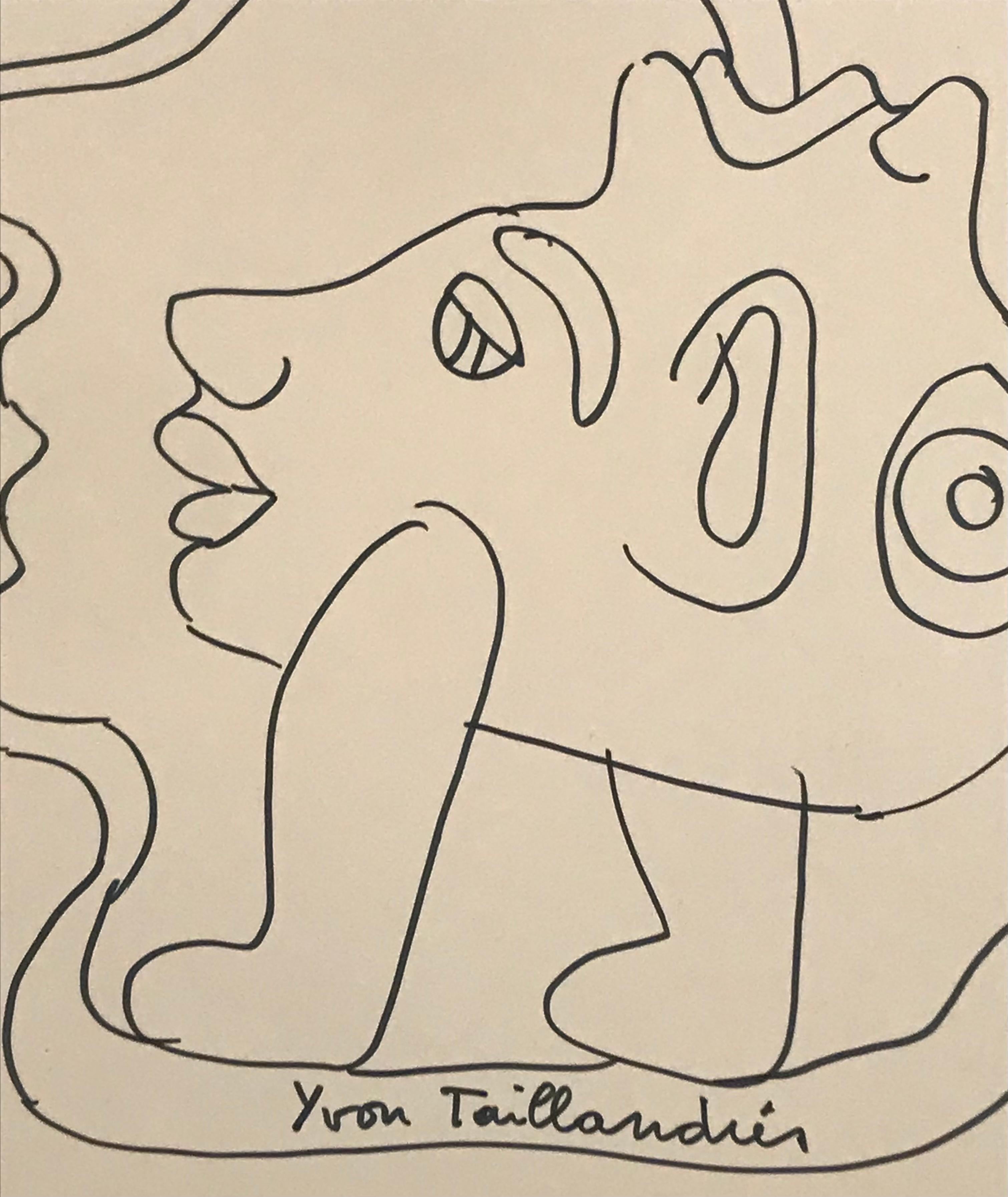 Yvon Taillandier Disegno originale Pezzo unico in vendita 1