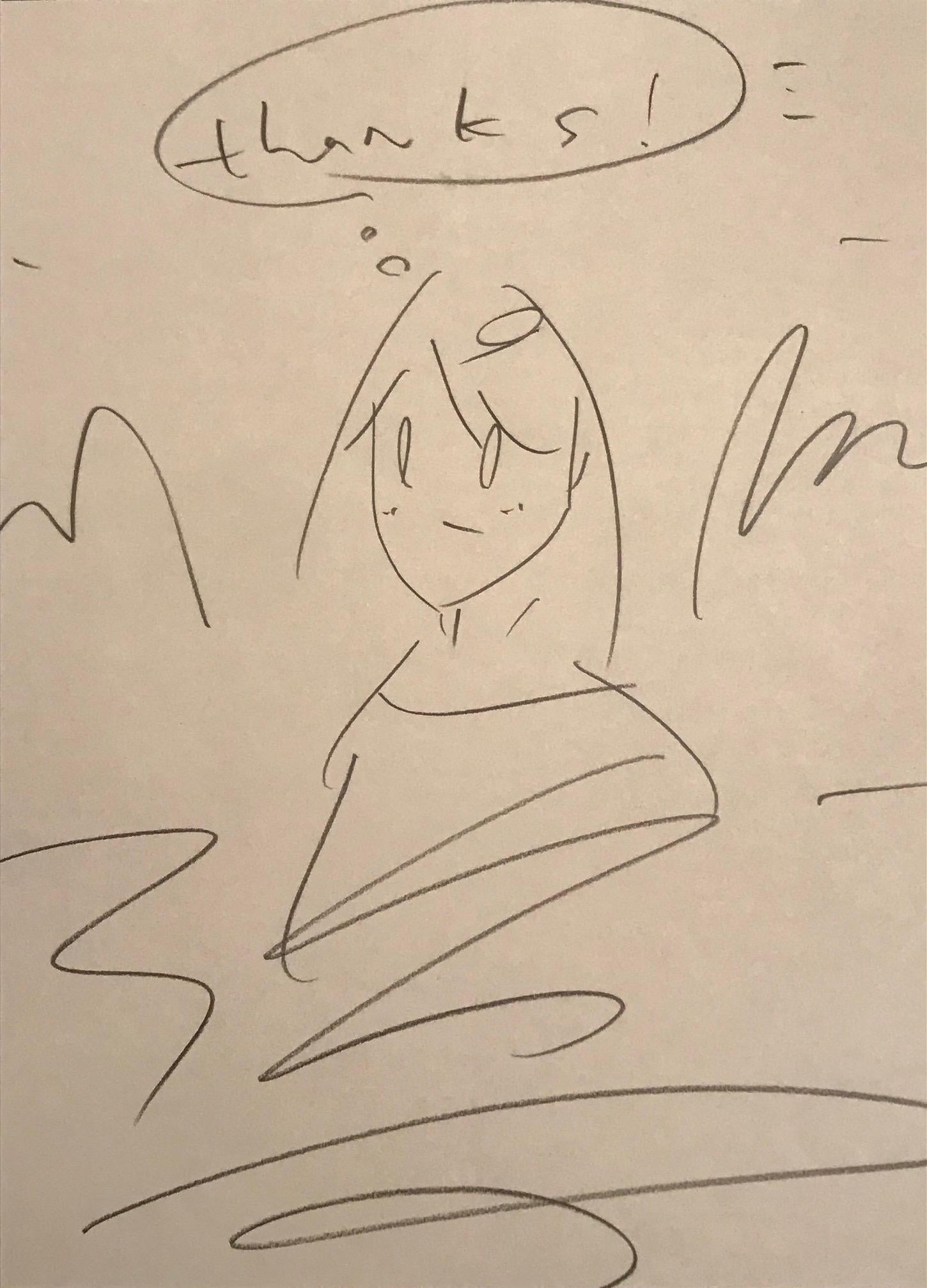 Original-Zeichnung – Bleistift auf Papier – Einzigartiges Stück – Takeru Amano – Japanische Kunst im Angebot 1