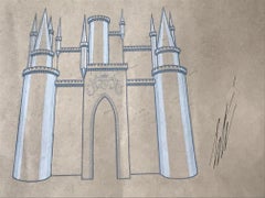 ERTE - THEATER - UNIQUE PIECE - GOUACHE - FRANCE - CYRANO BERGERAC