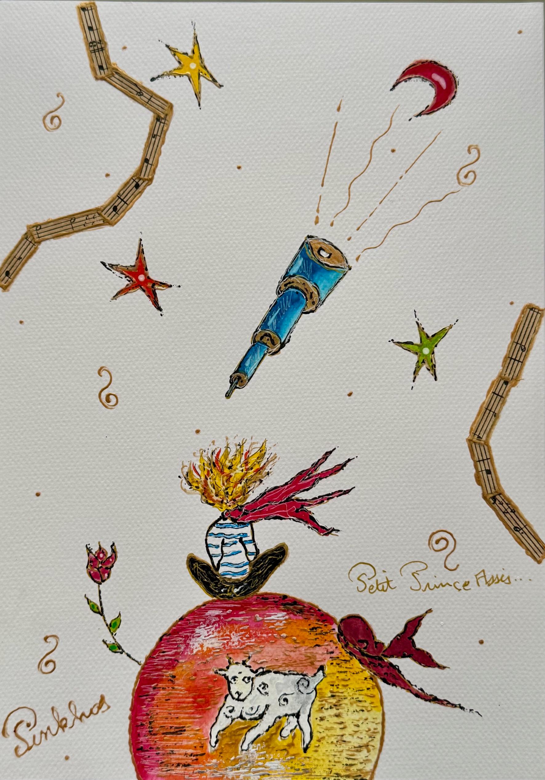 Techniques mixtes sur papier

Signé à la main et titré 

Pièce unique

Excellent état.