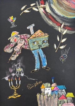 Dibujos a tinta y acuarelas