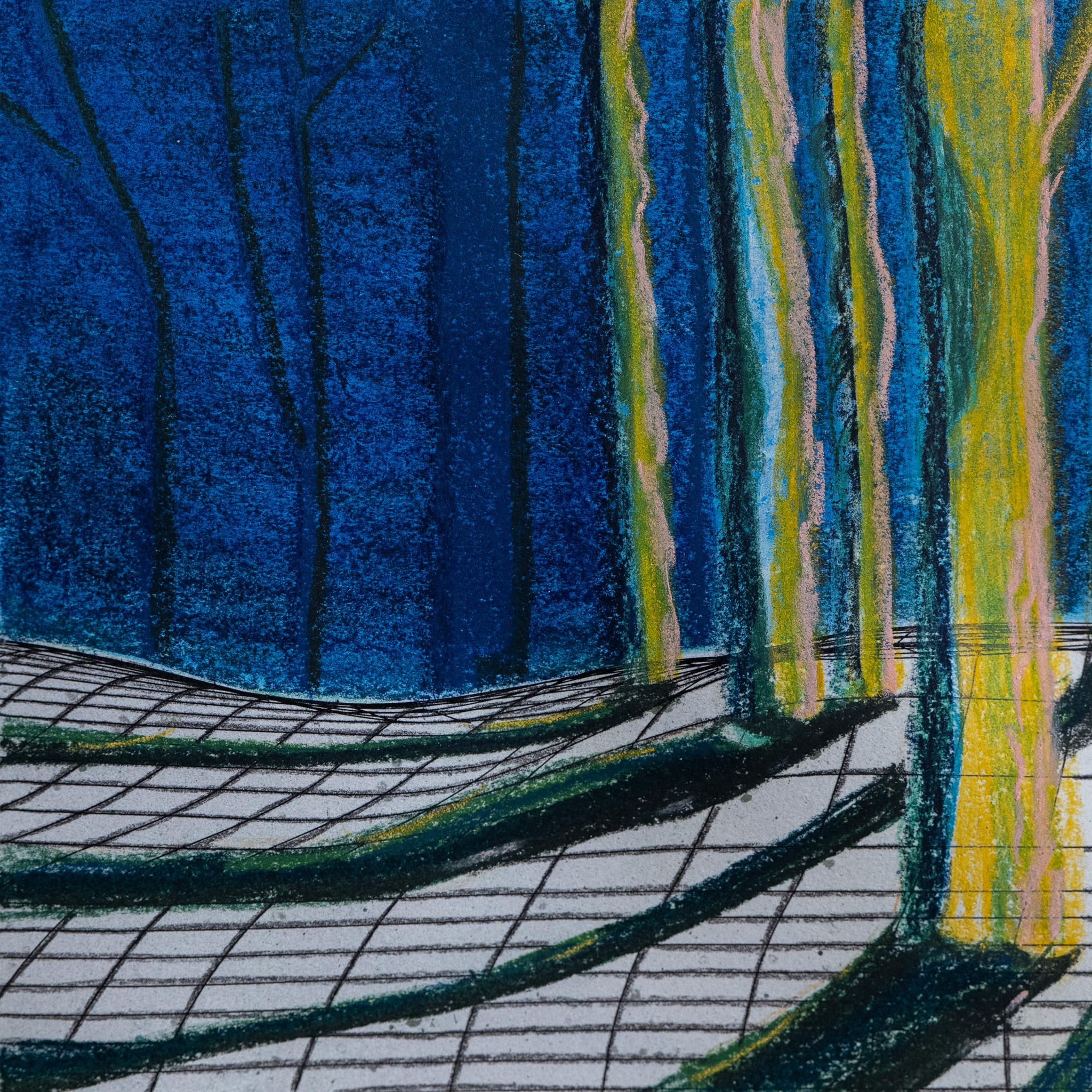 Jessie Donovan Landscape Art - Blue Landscape