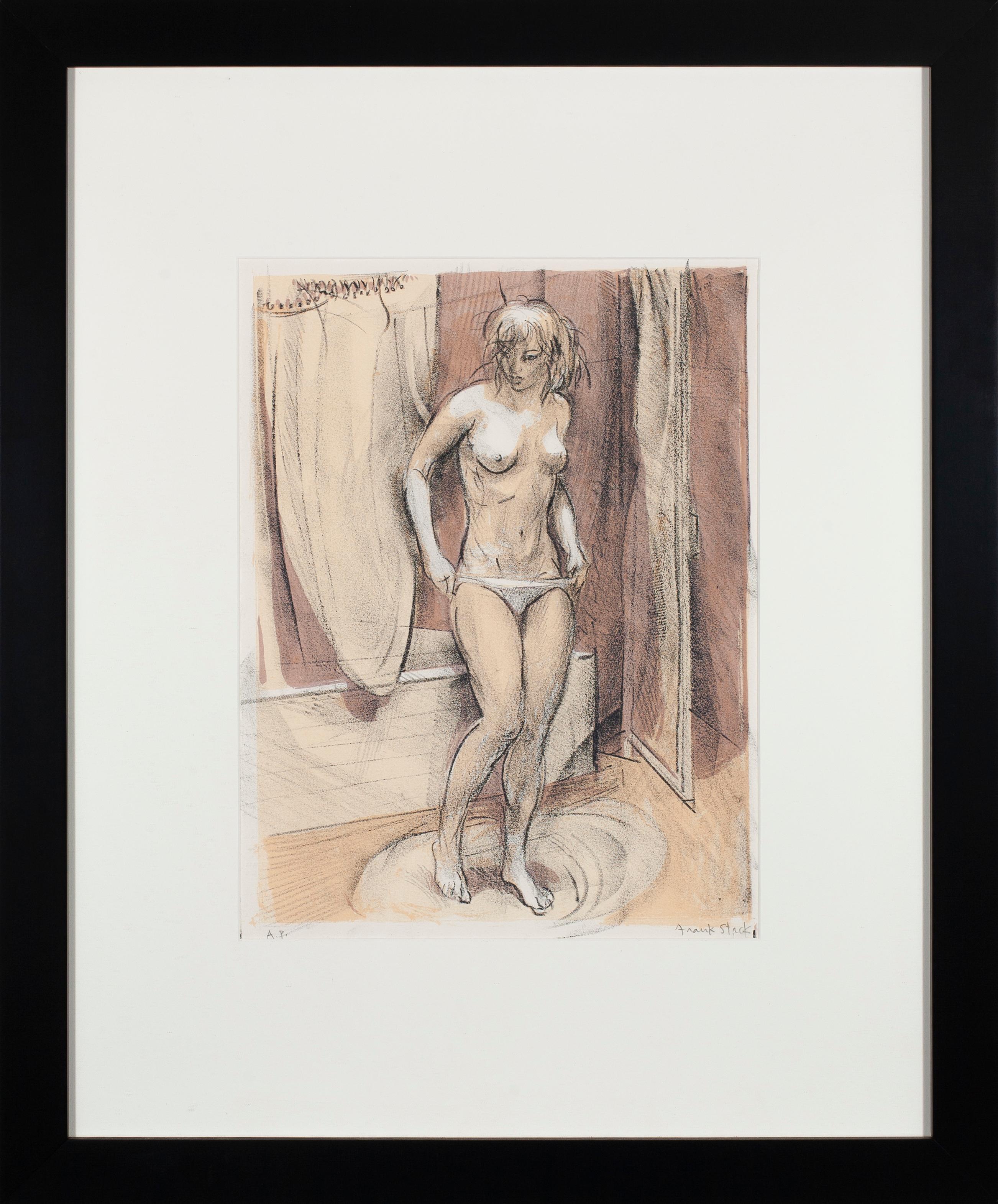 Frank Stack Nude Print - Undressing for the Bath