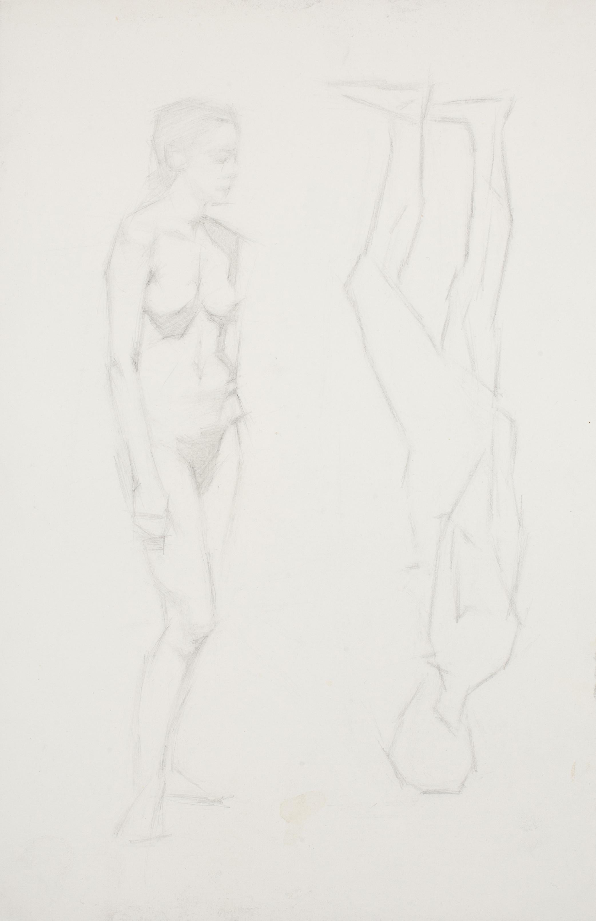 Jessica Keiser Figurative Art – Bleistiftstudie #24