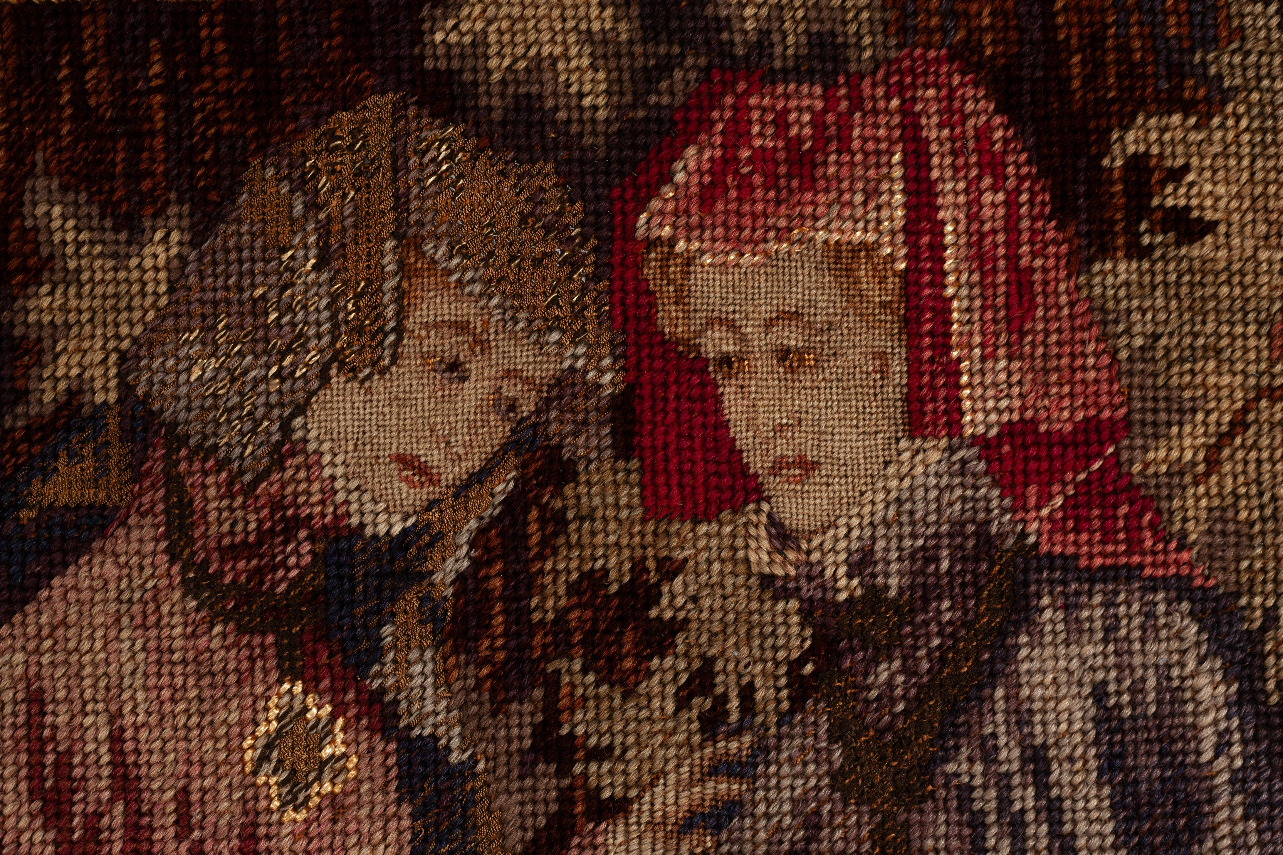 Artist Unknown
Needlepoint Tapestry with Gold Thread Details

17th century
Wool
Framed