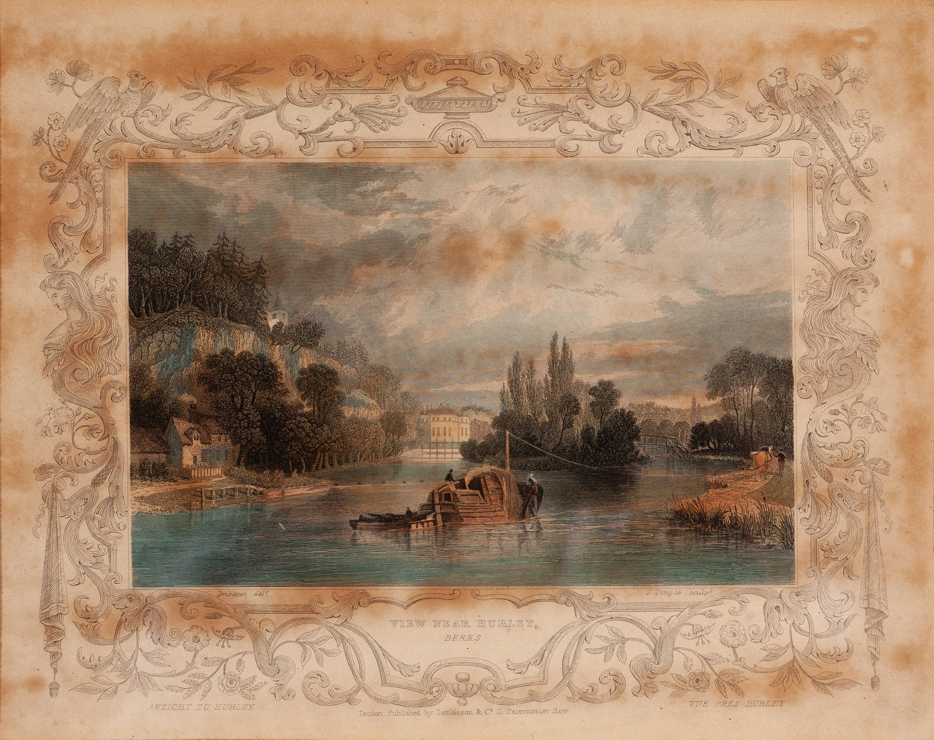 William Tombleson Landscape Art - Thames River Scenic (3)