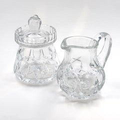 Used Waterford Sugar Bowl and Creamer