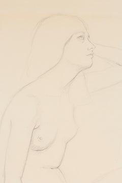Seated Nude in Profile