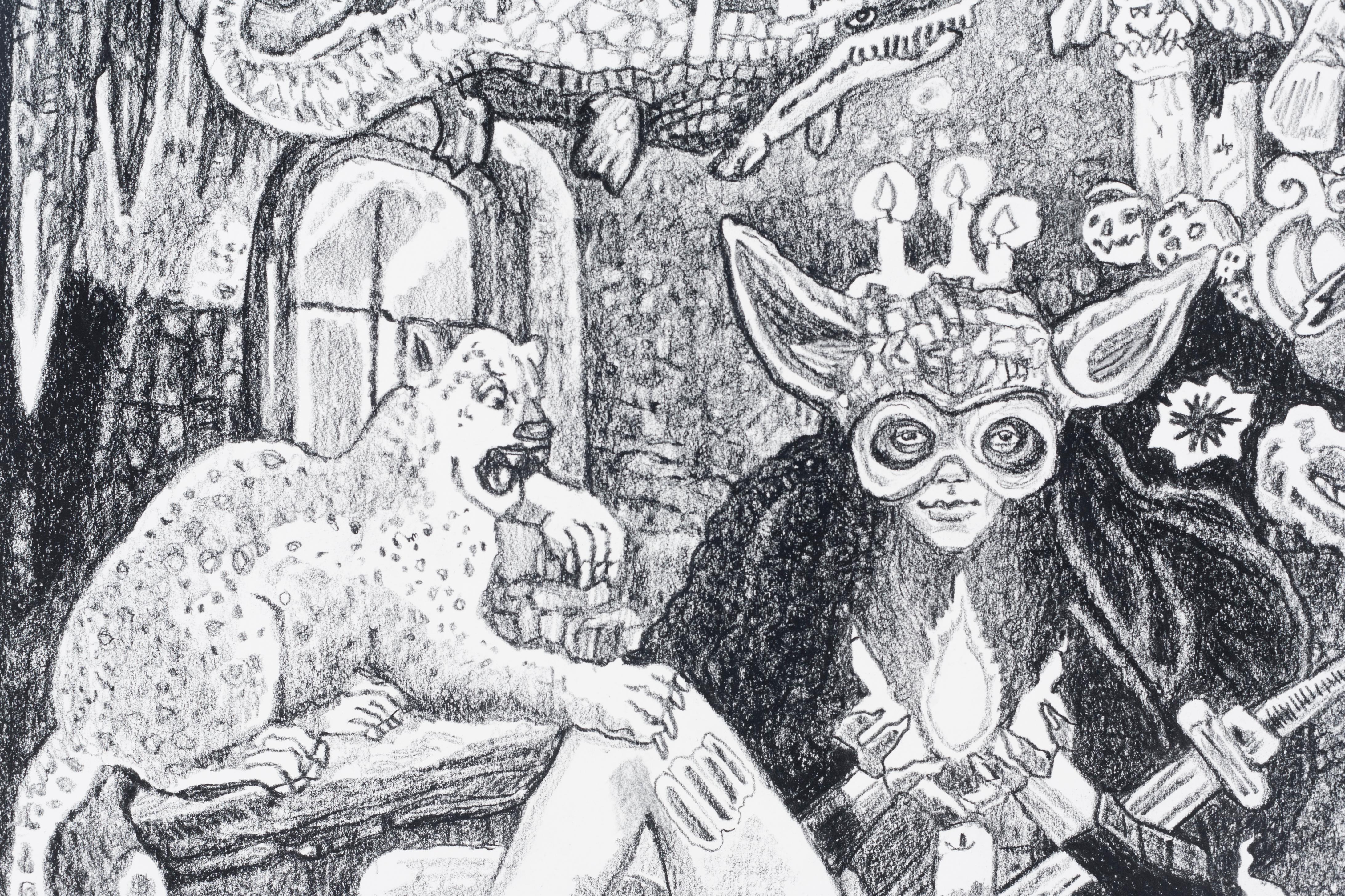 Chasse aux sorcières : les tripes intérieures - Art de Metra Mitchell 