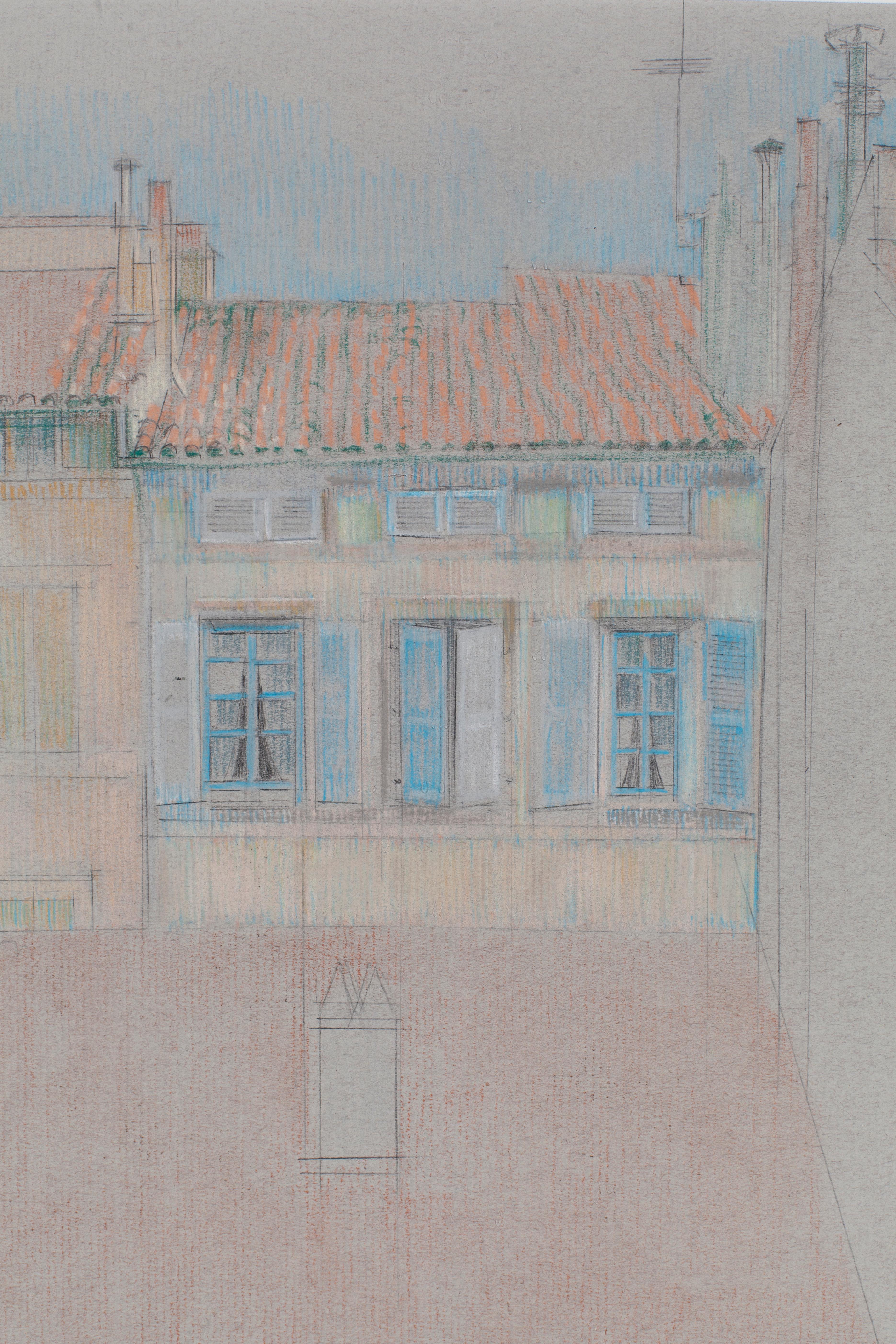 Aix-en-Provence, Rue Cardinale - Modern Art by William A. Berry