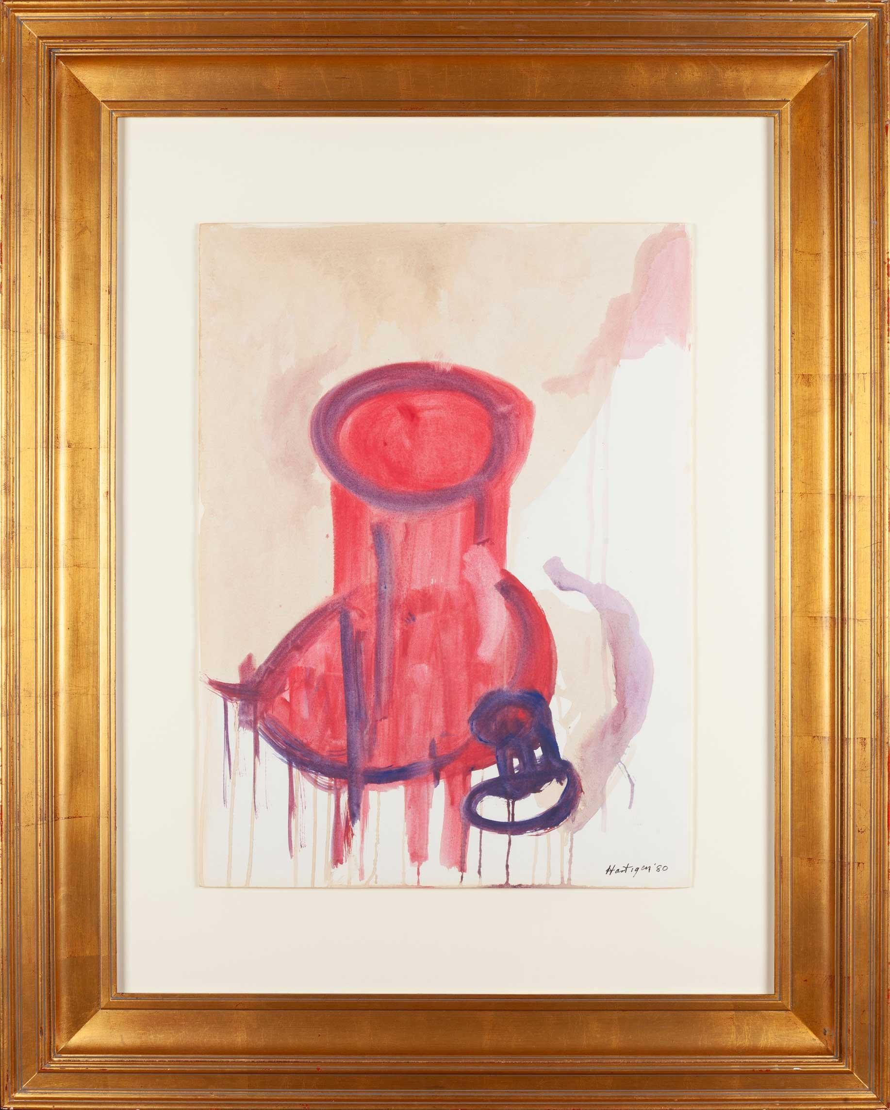 Abstract Drawing Grace Hartigan - Sans titre 1980