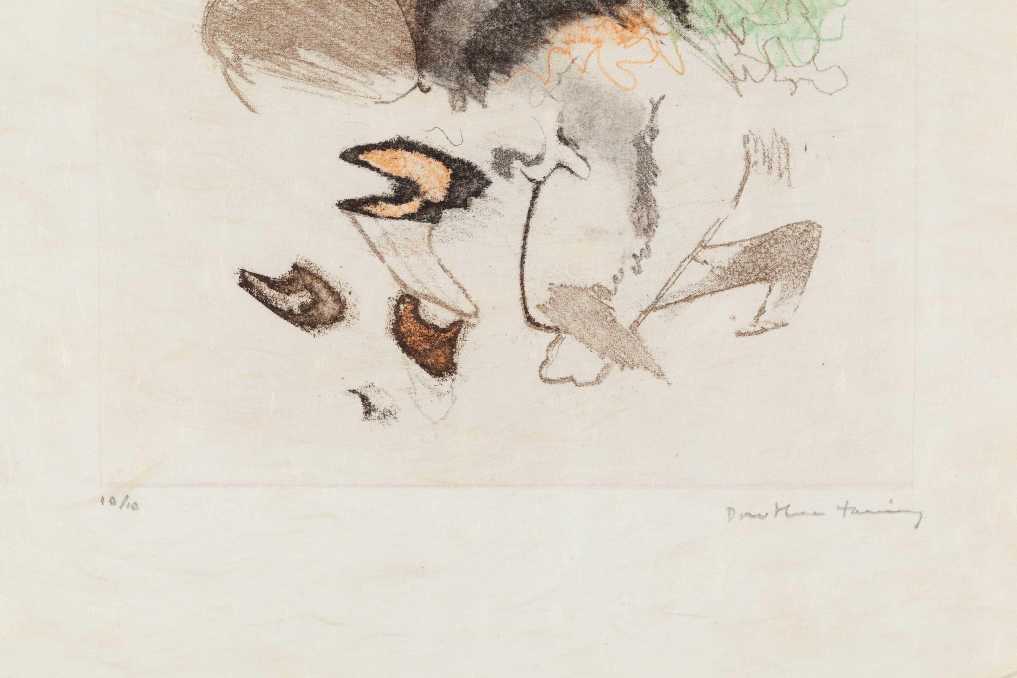 Personne Suite nº 5 - Abstract Drawing Beige de Dorothea Tanning