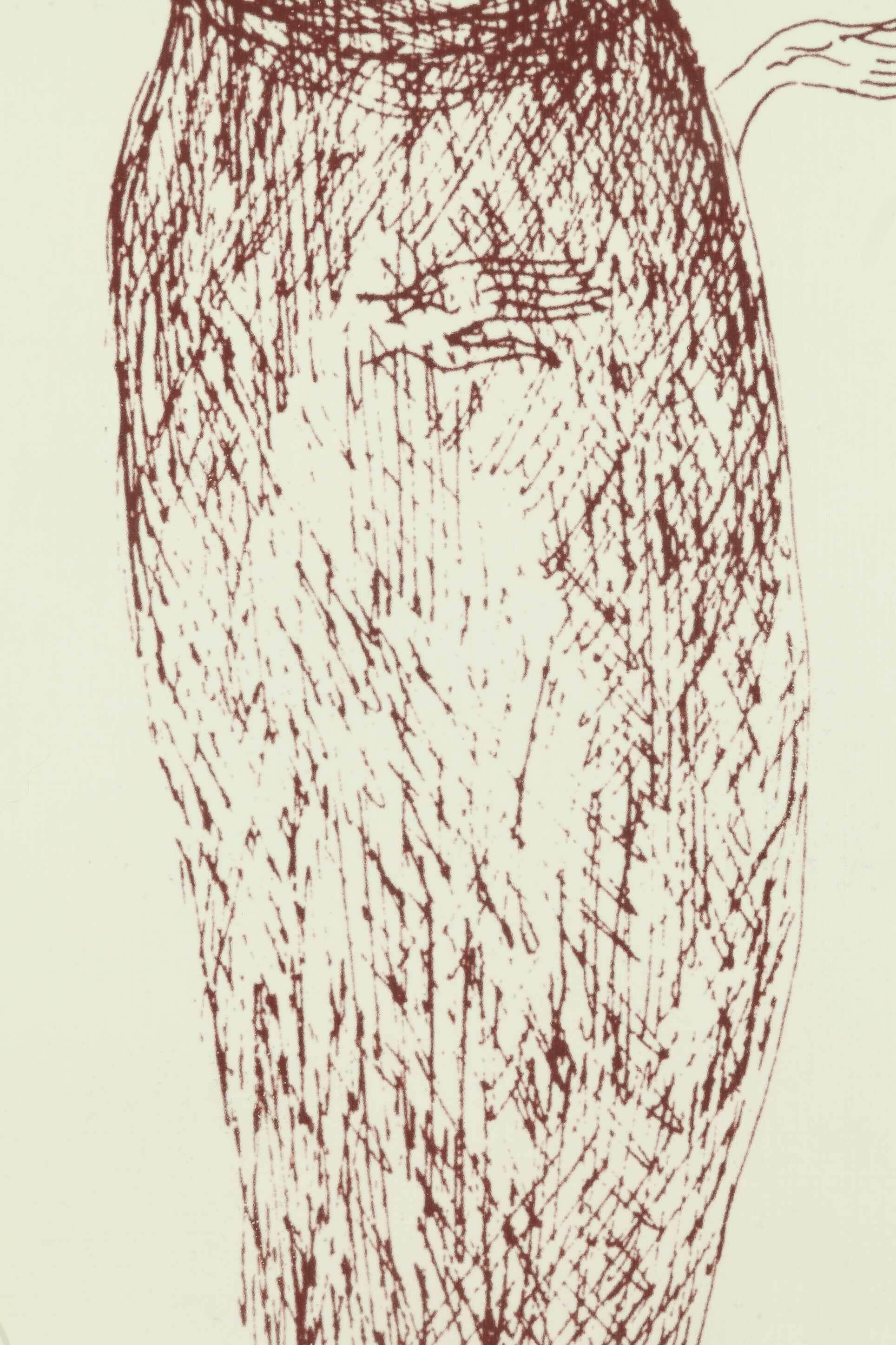 Guarda le stelle - Abstract Drawing Grigio di Leonora Carrington