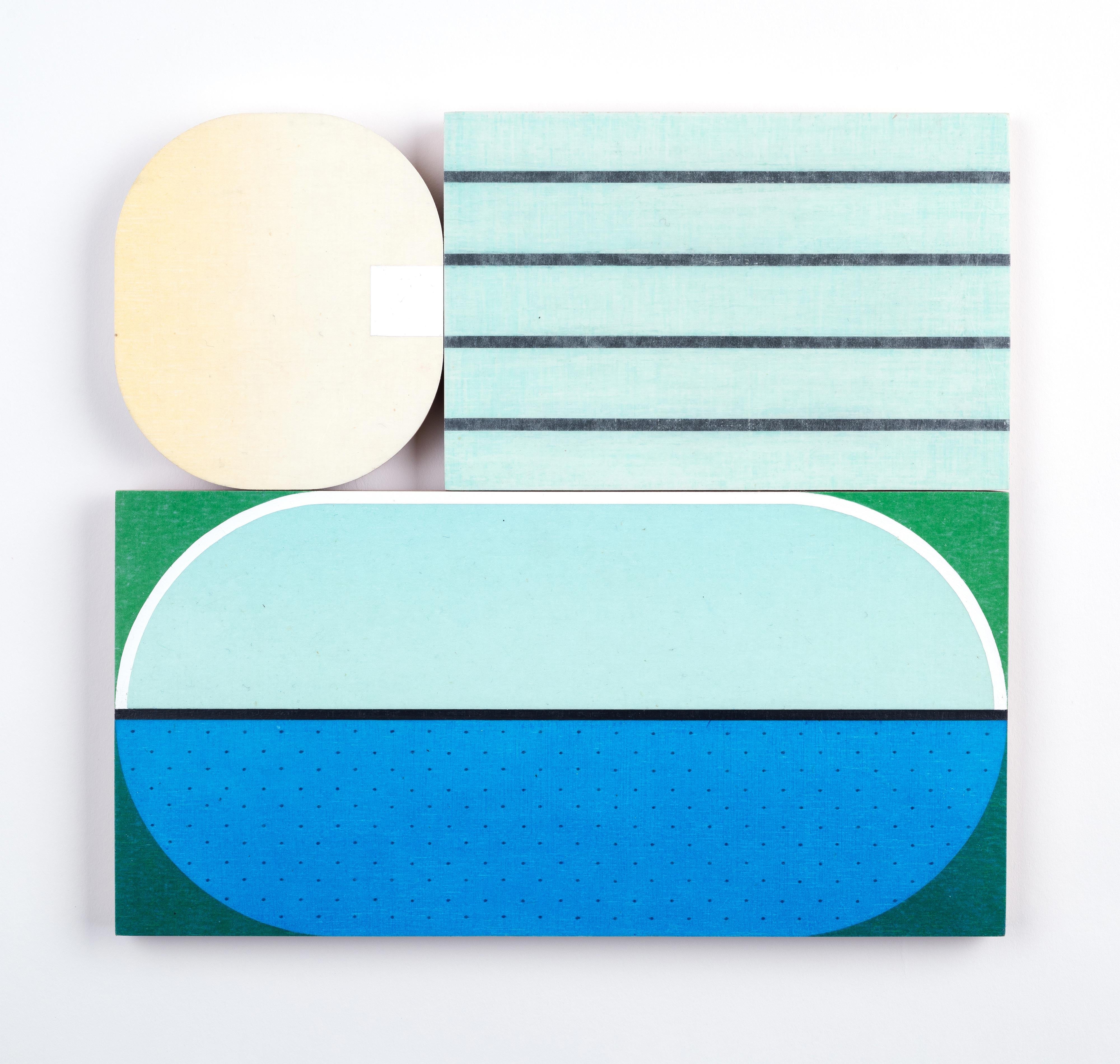 Print Kristen Martincic  - sol de la piscine & jaune