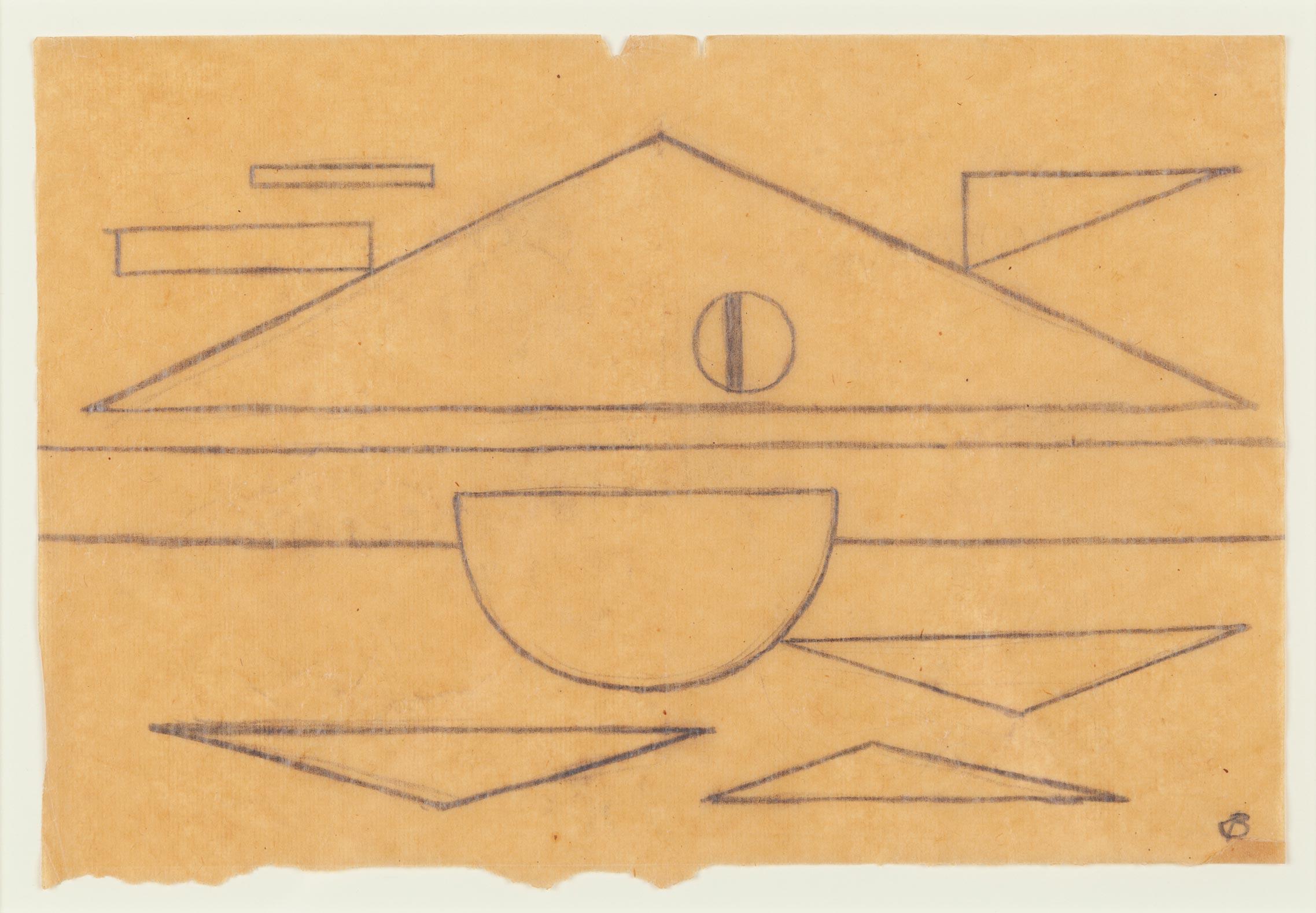 Untitled (Prison Drawing) - Art by Rudolf Bauer