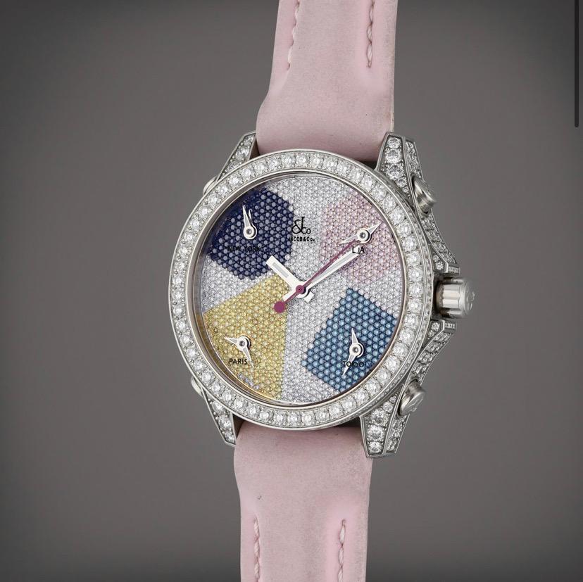 Five Time Zone World Time Quartz Watch For Sale 1