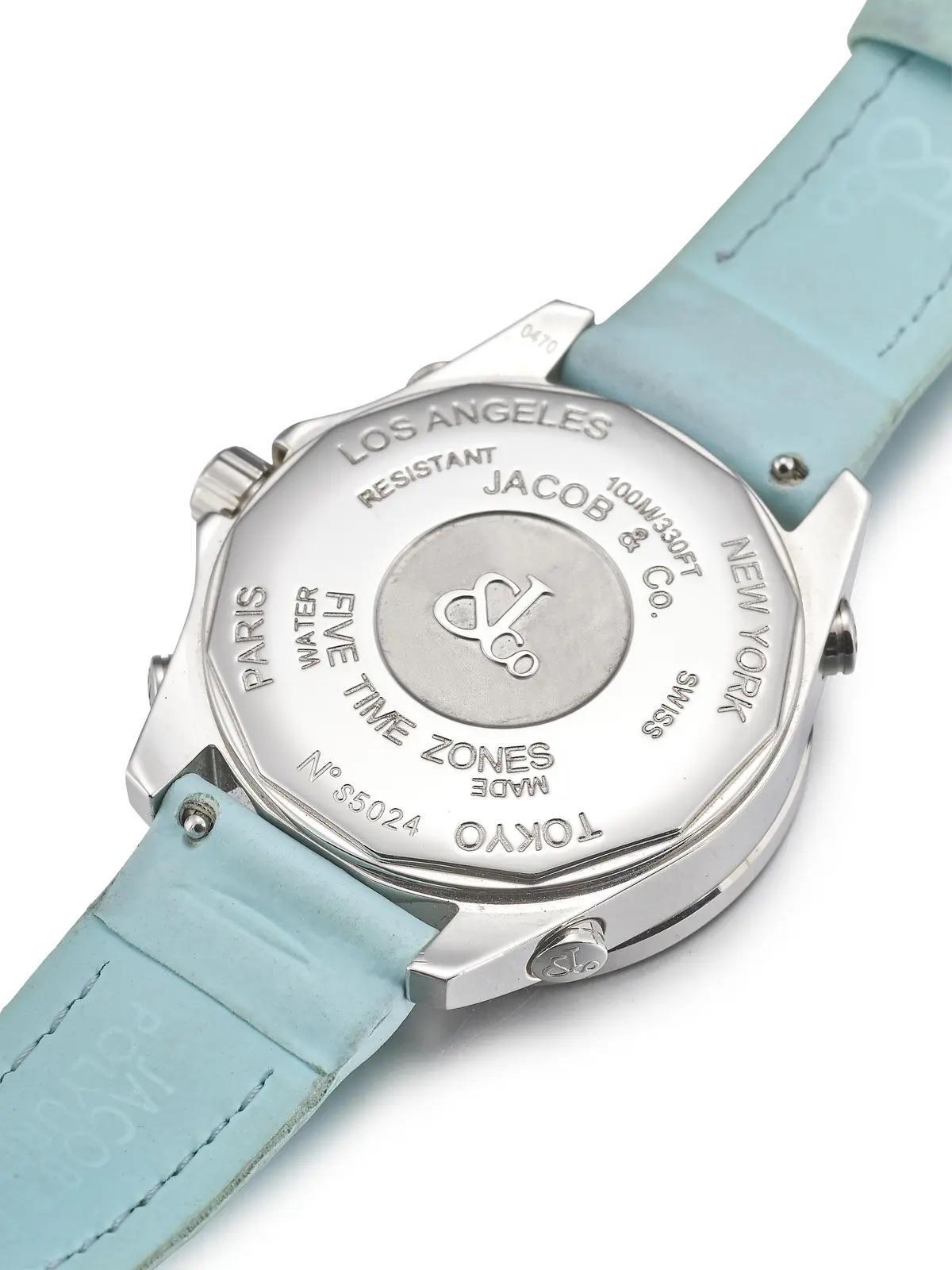 Five Time Zone World Time Quartz Unisex Watch For Sale 1