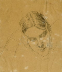 Study of a woman in repose - Russian School