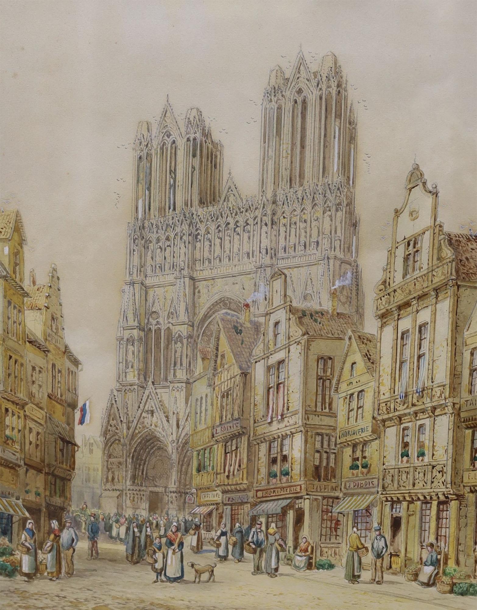 Henri Schäfer Figurative Art – Kathedrale von Reims