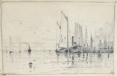 Ships in New York Harbor