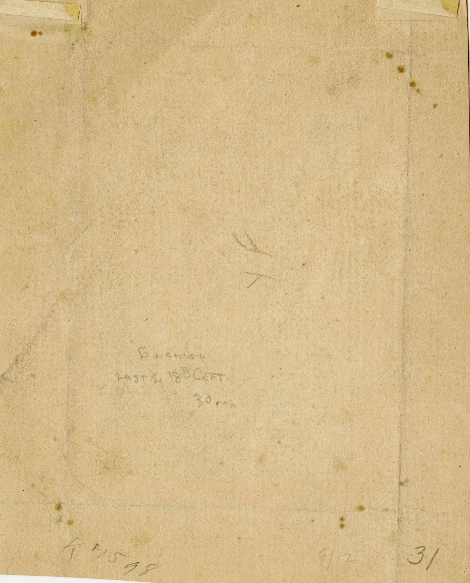 Ink and wash cartouche with a mirror, doves, and a drum - French School Art by Unknown