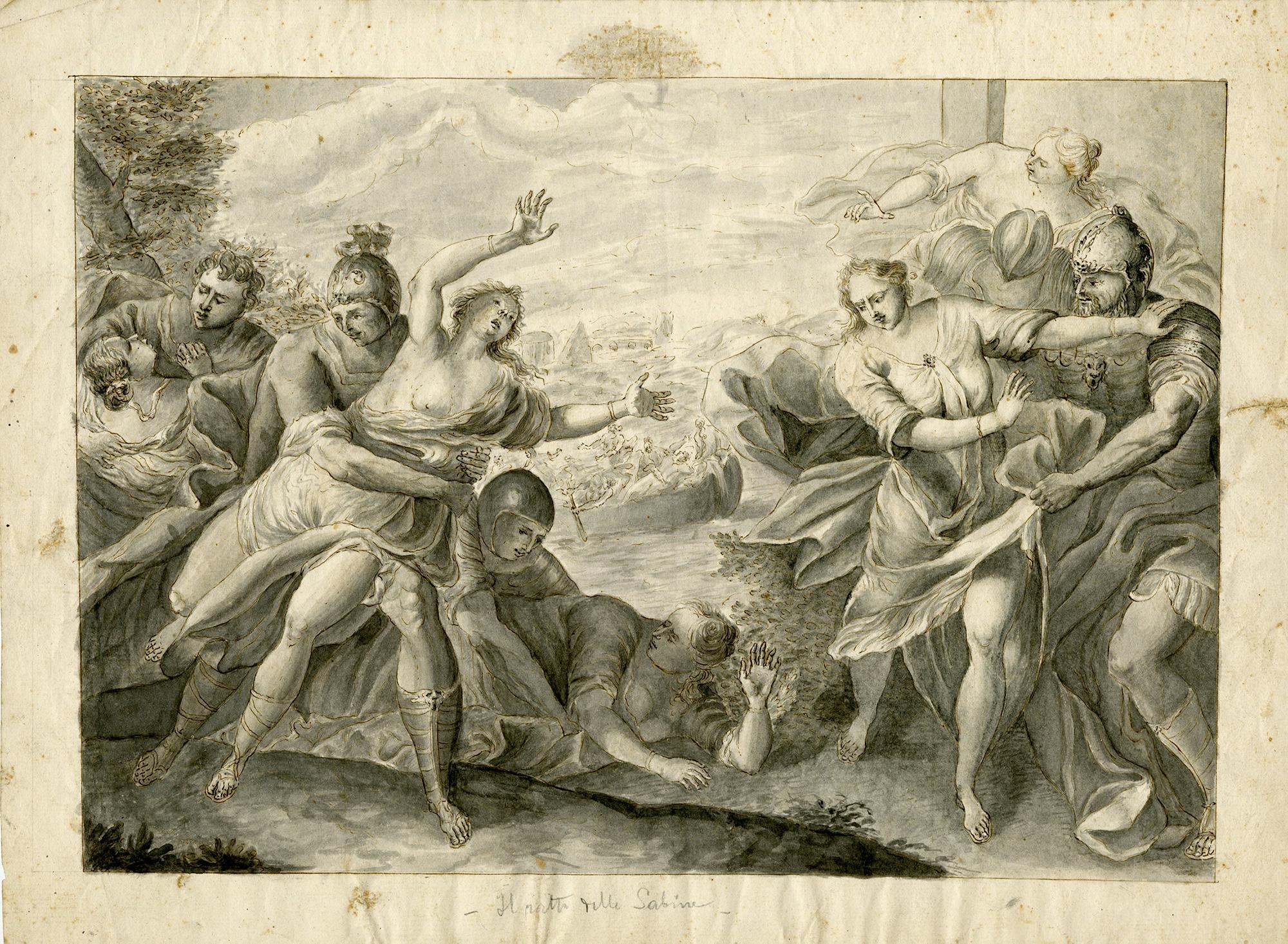 Il Ratto della Sabine – Italian School 18th century - Art by Unknown