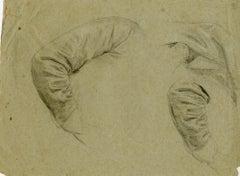 Studies of arms in draped sleeves