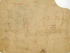 Studio di volto (Study of a boy's face, 2 views) Florentine School 18th century