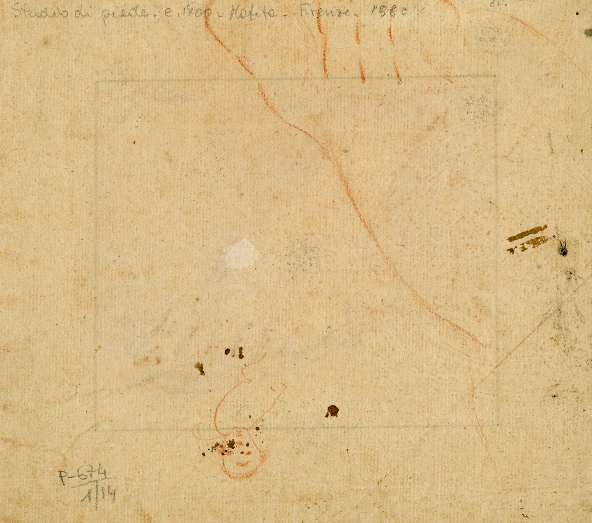 Studio di piede (study of foot)  – Florentine School 18th century - Italian School Art by Unknown