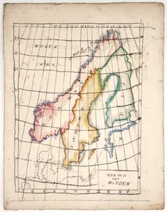 Map of Norway and Sweden