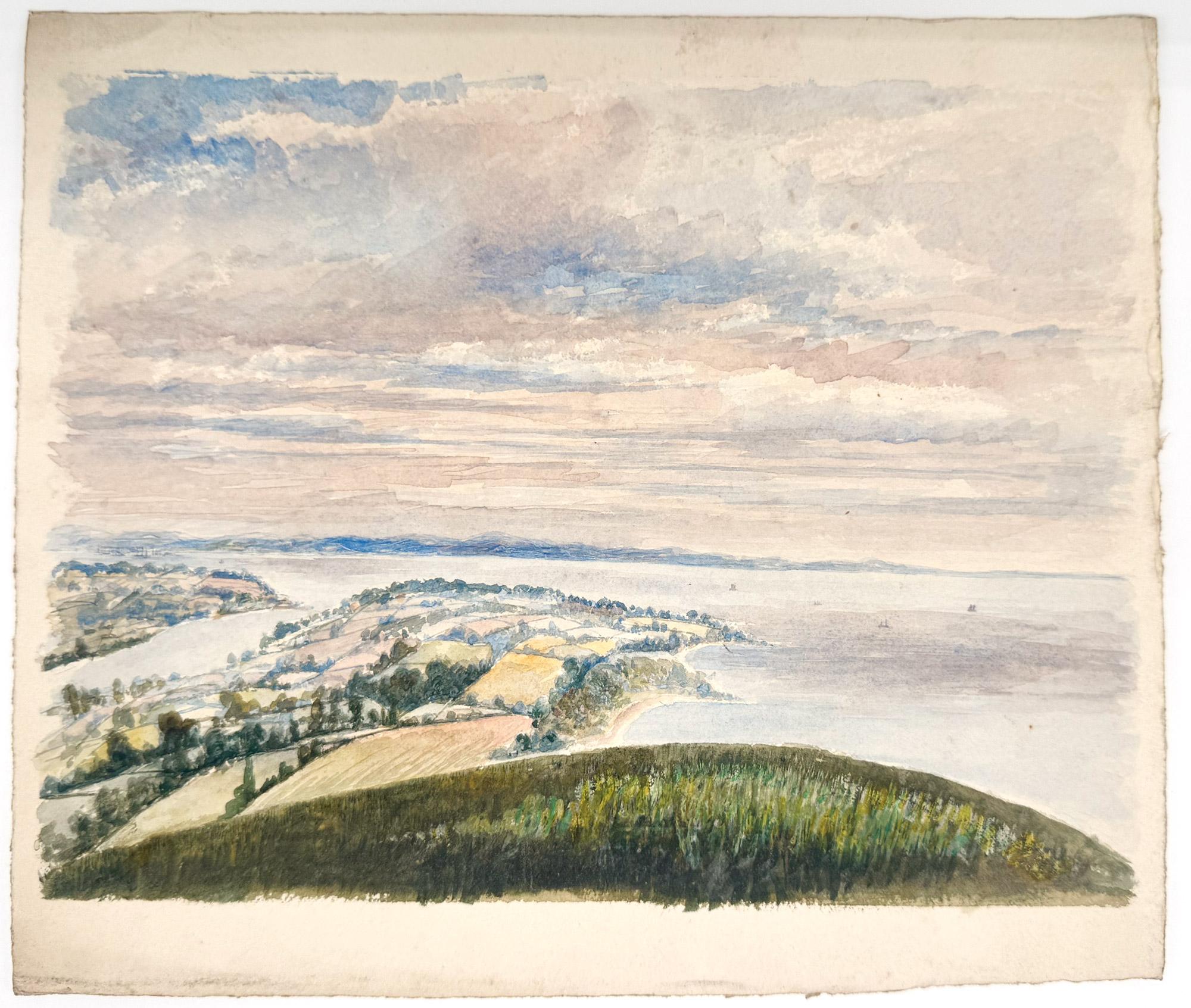 Landscape Art Sarah Sophia Beale - Fermes en patchwork, côte de Cornouailles