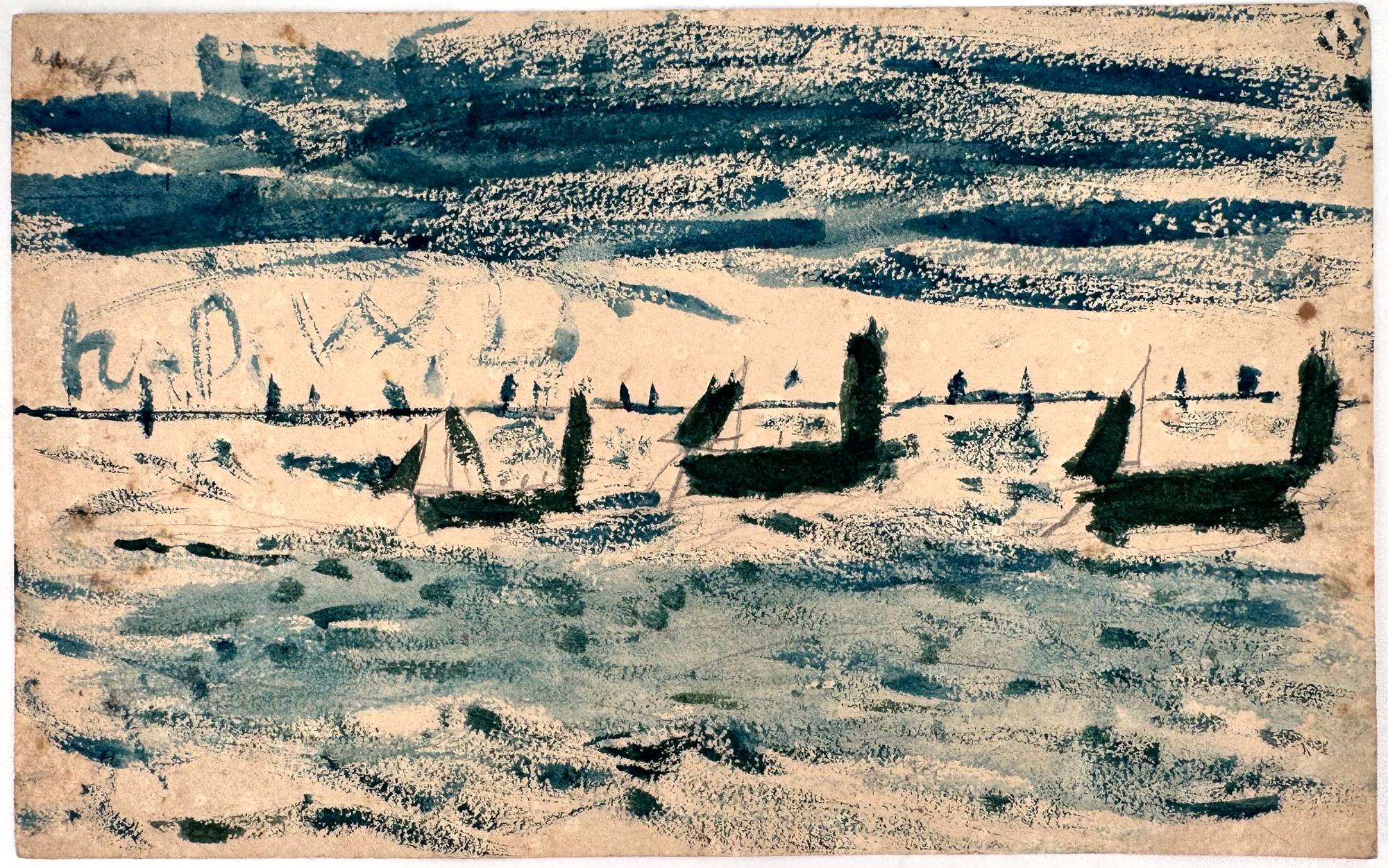 Landscape Art Unknown - Paysage marin d
Hastings, English School, 19e siècle