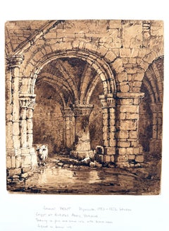 La cripta dell'Abbazia di Kirkstall, Yorkshire