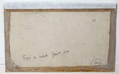 Bestiame in un paesaggio rurale con rovine di un castello e una chiesa