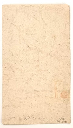 Stone structures on a hillside – French School, 18th Century