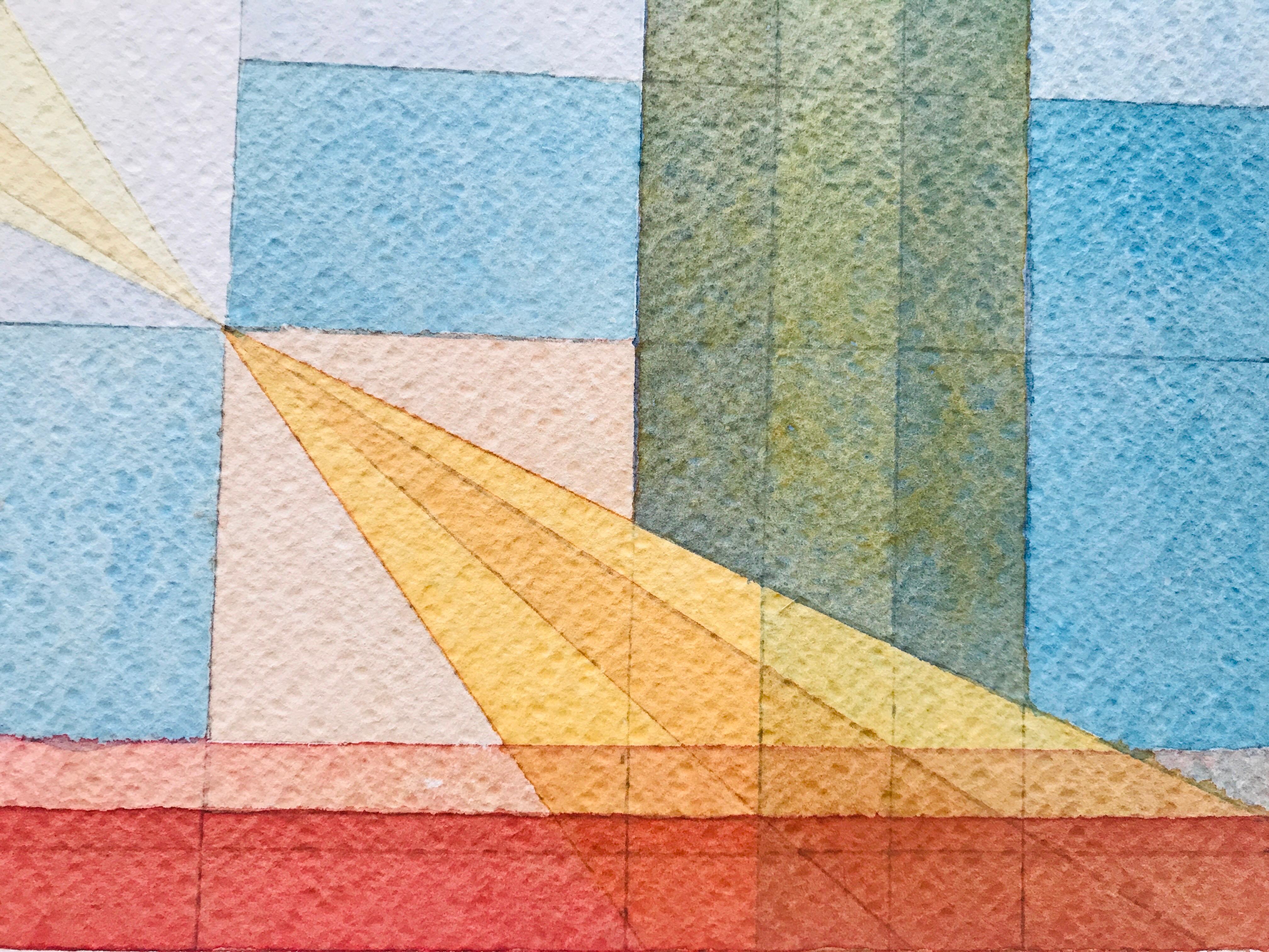 Strelizia mit Sonnenreflektoren von Annemarie Ambrosoli, abstrakte geometrische Strelizia im Angebot 7