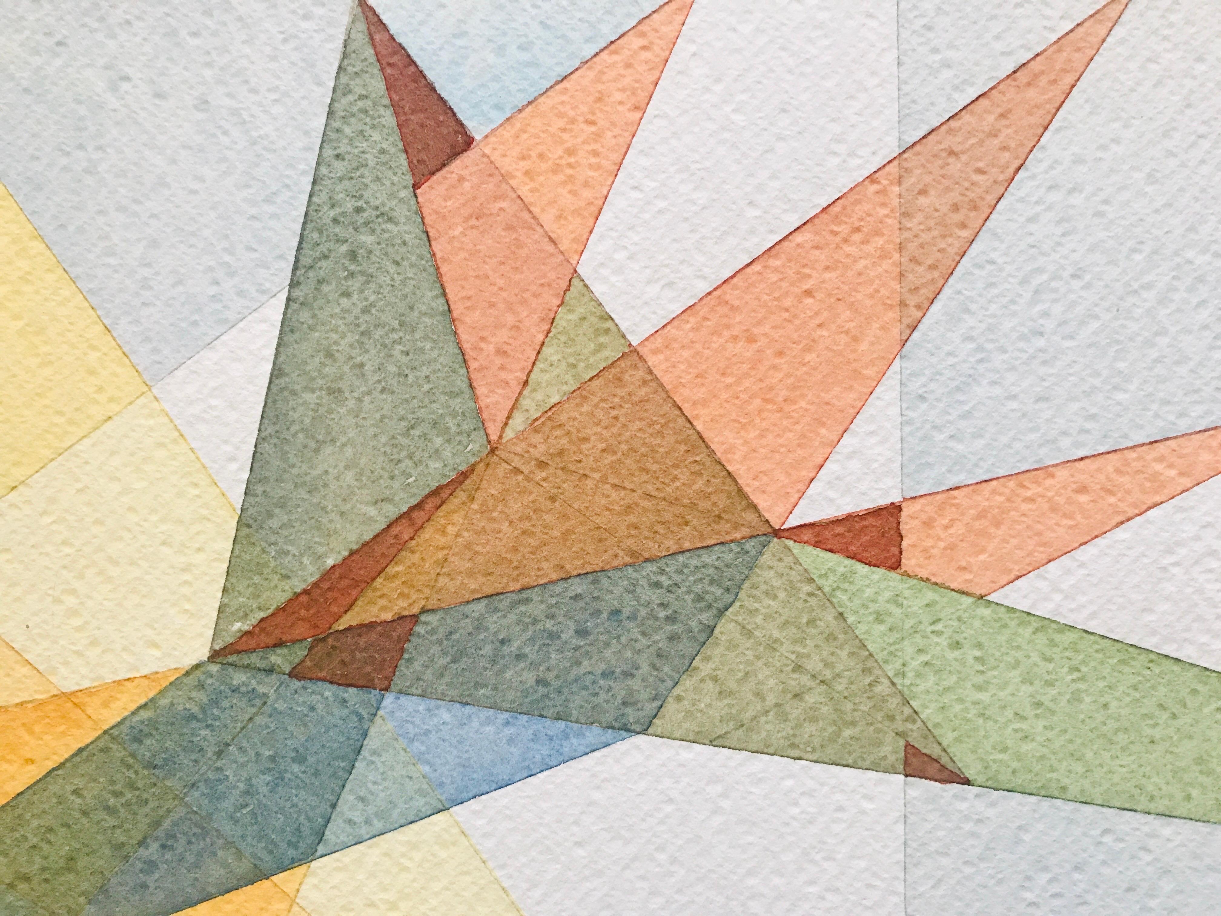 Strelizia mit Sonnenreflektoren von Annemarie Ambrosoli, abstrakte geometrische Strelizia im Angebot 8