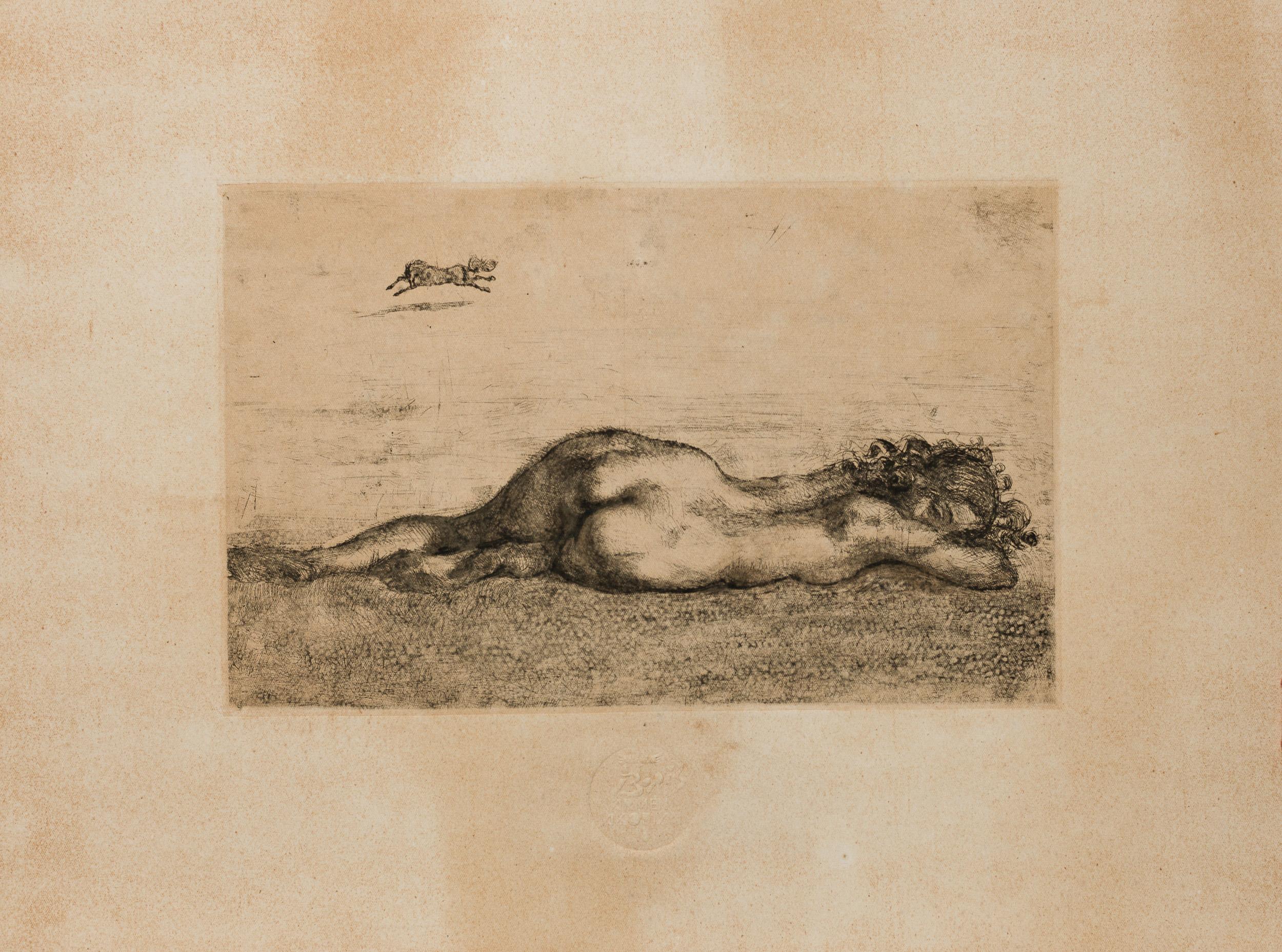 Boris Akopian Nude Print - Peace and rush