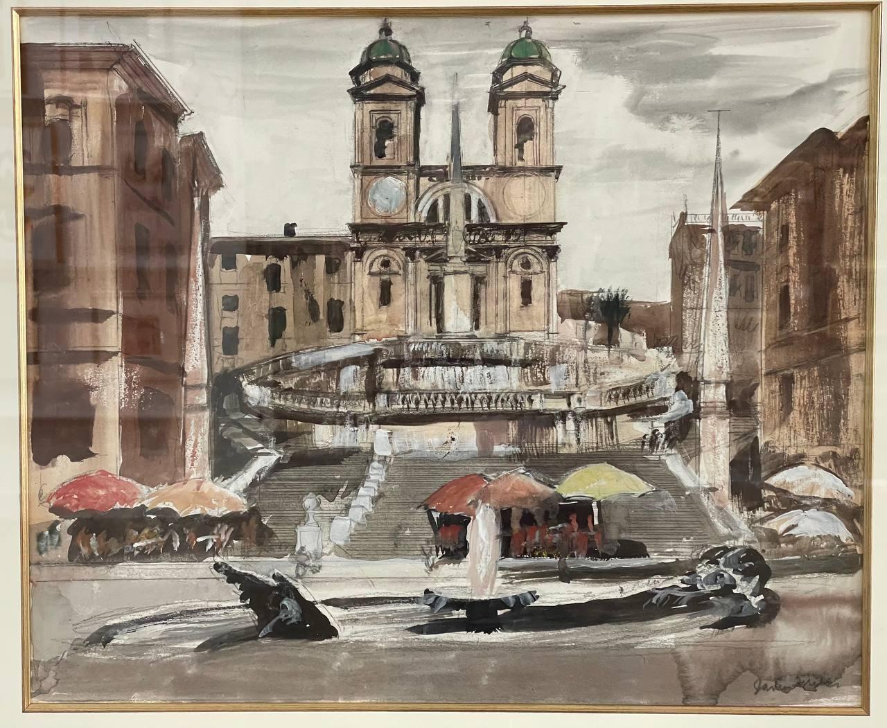 Les marches espagnoles - Autres styles artistiques Art par James Miller