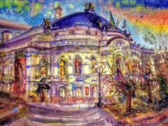 Opera Nazionale dell'Ucraina, Disegno di paesaggio, Acquerello su carta, 2026