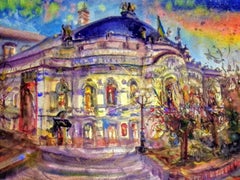Opera Nazionale dell'Ucraina, Disegno di paesaggio, Acquerello su carta, 2026