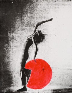 The Girl with the Red Balloon #1, Pop Art Figurative Scene Drawing