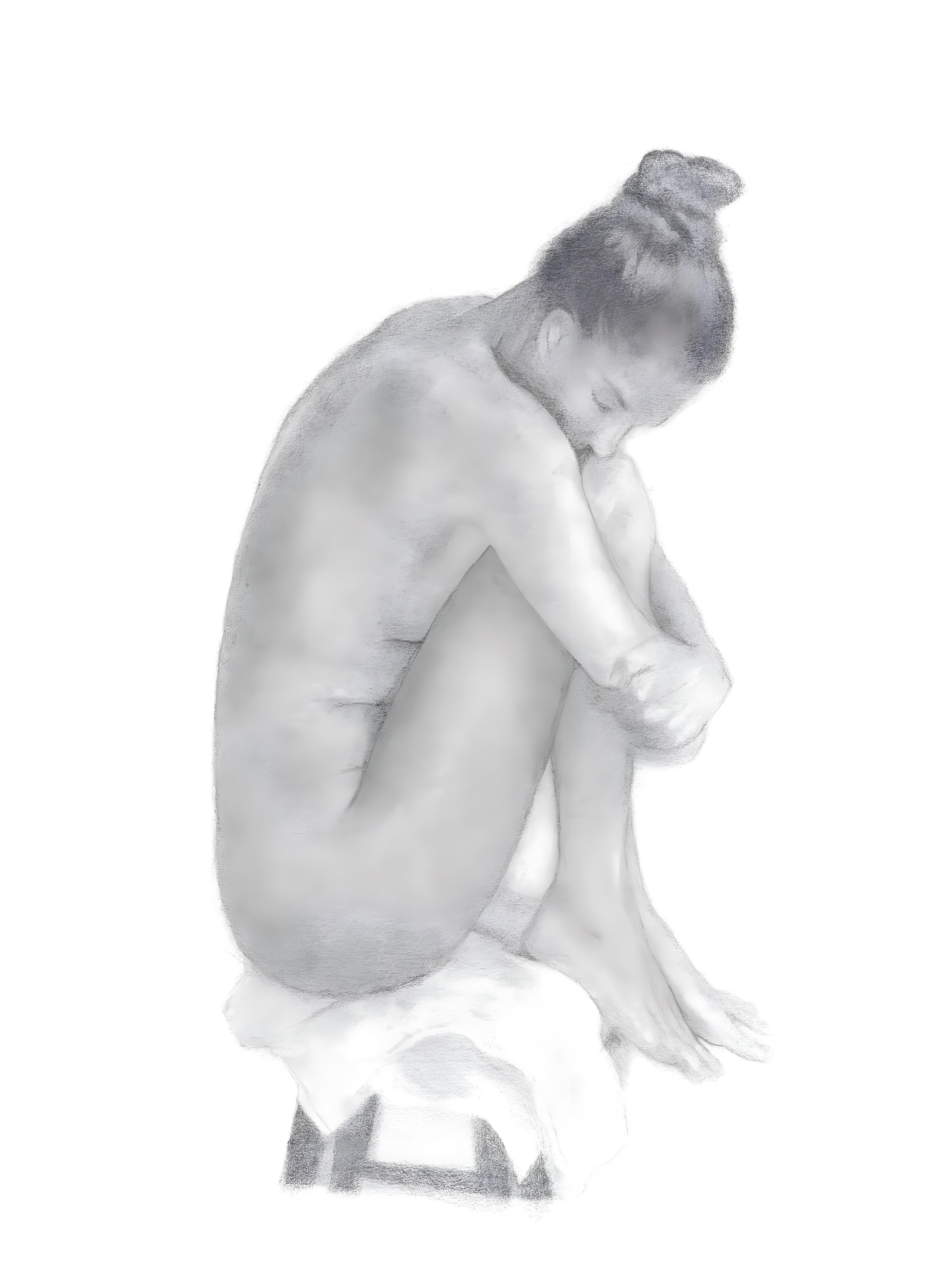 Preciosa II: Disegno a matita su carta, contemporaneo, incorniciato, 2010+