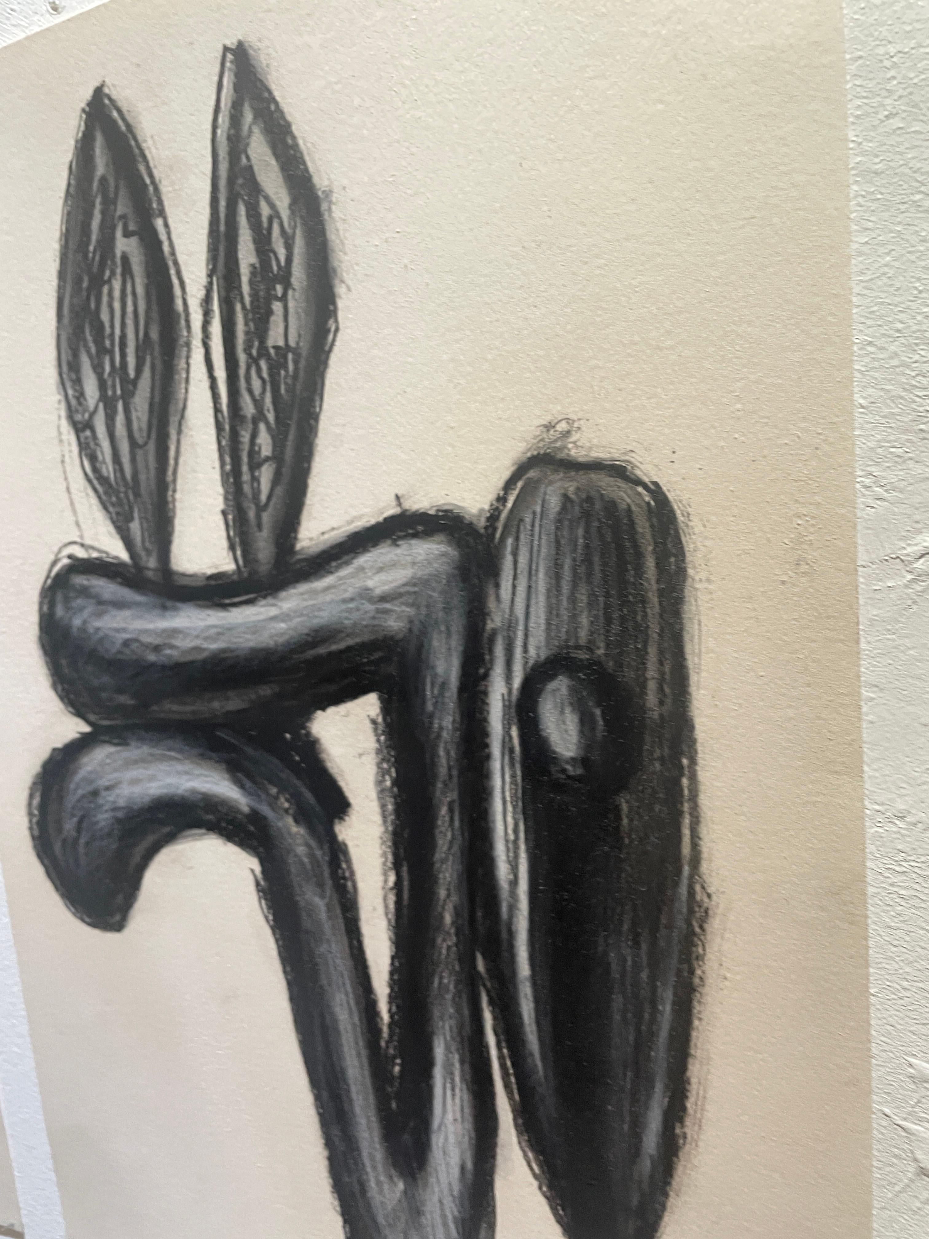 Volátil Nº 2 - Figurative Art Beige de Nicola Cucchiaro