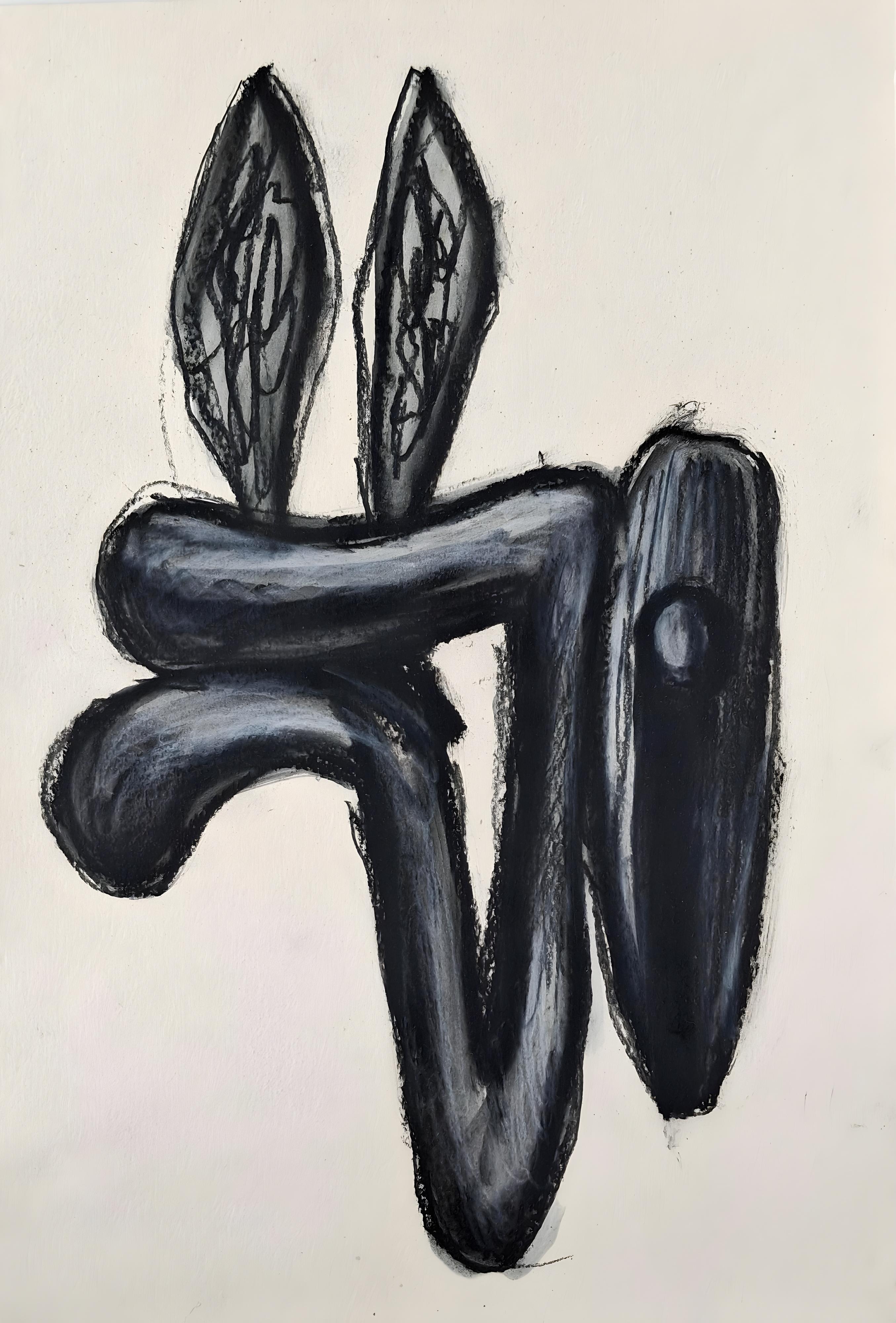 Volatile Nº 2: Contemporary Charcoal and Oil Pastel Drawing, 2010+