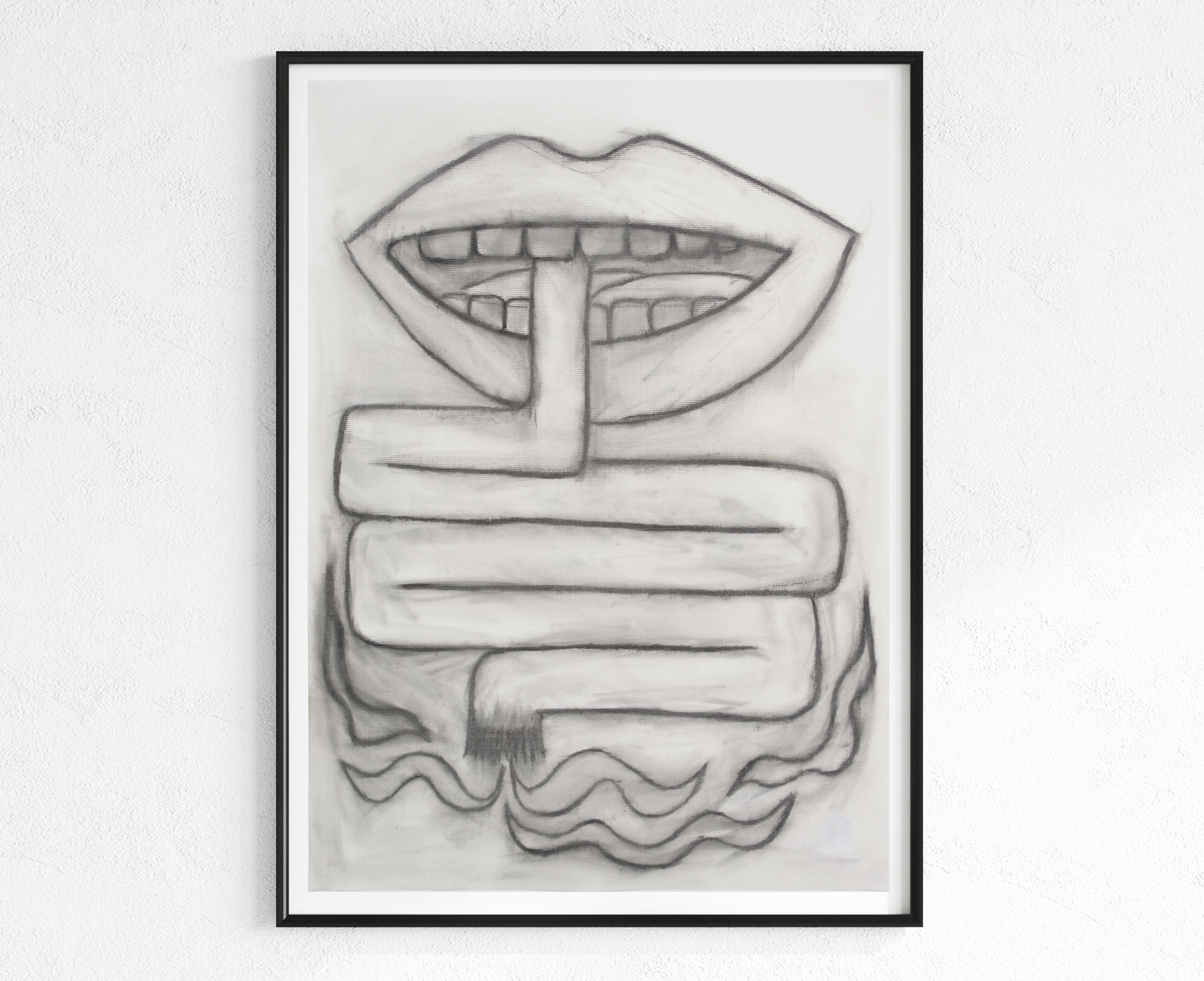 mouth smoking drawing