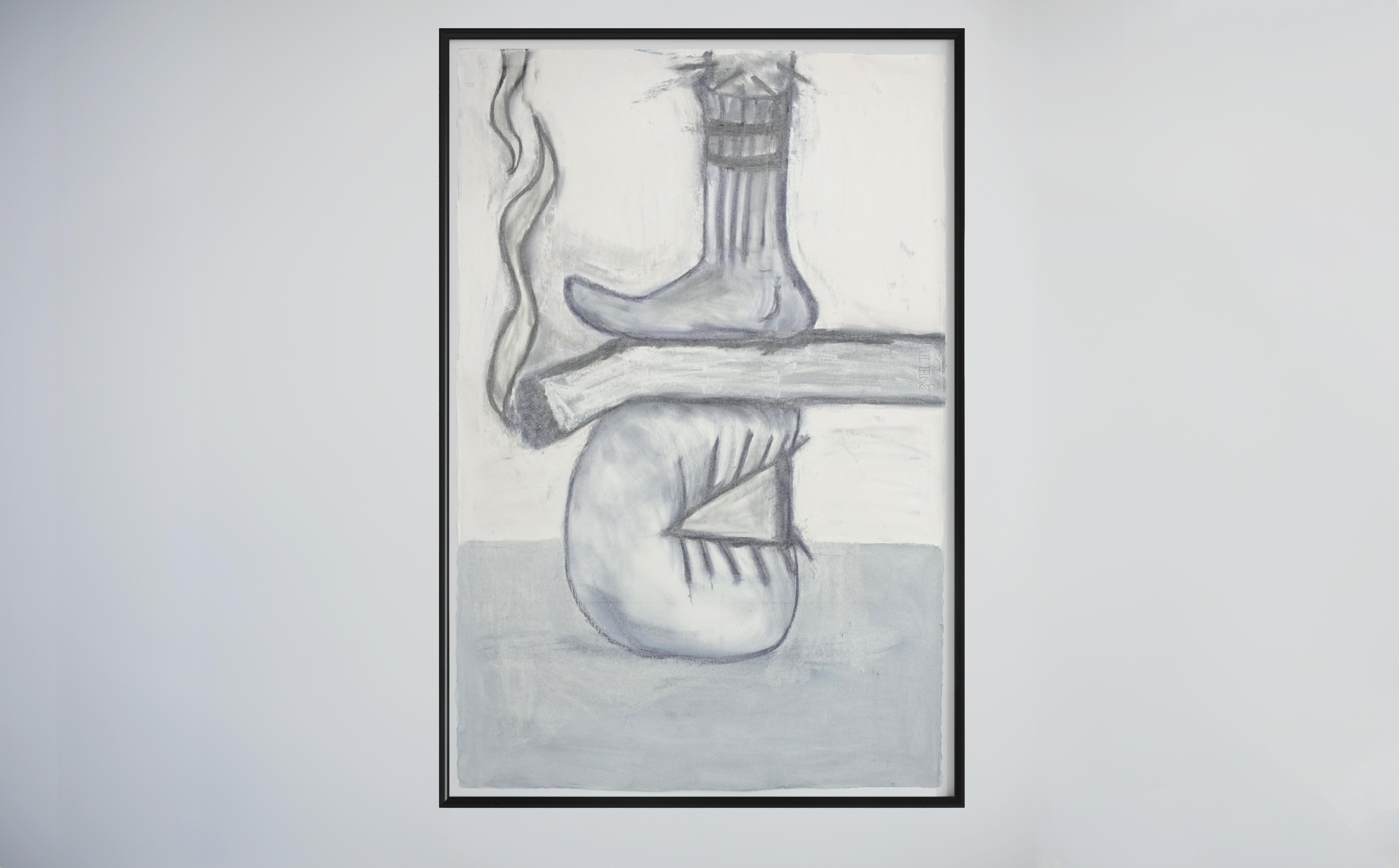Fuß Kopf Rauchen – Art von Rafael Melendez