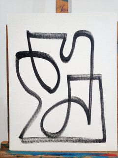 "Endless line vox n.9", ink on paper, 2025