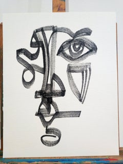 "Oracolo", ink on paper, 2025