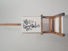 "Oracolo", ink on paper, 2025